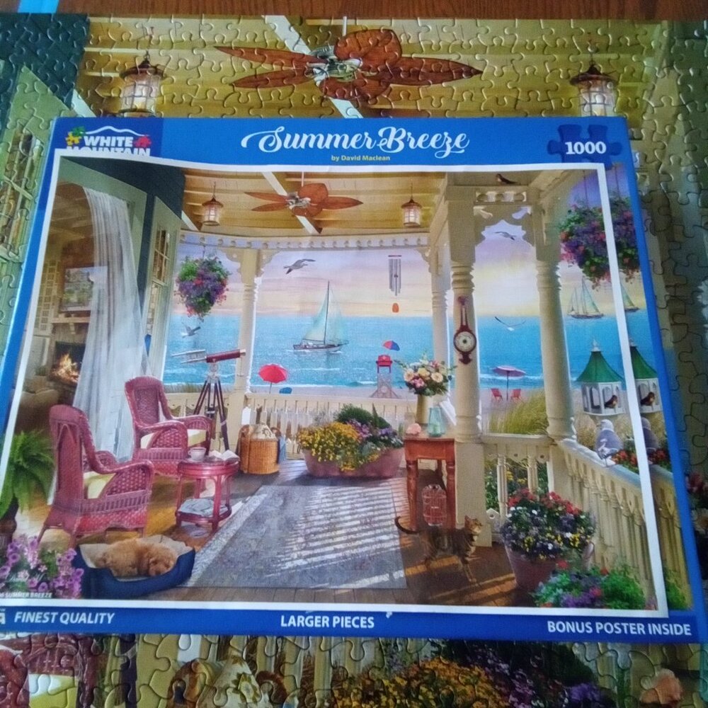 White Mountain 1000pc Summer Breeze Puzzle